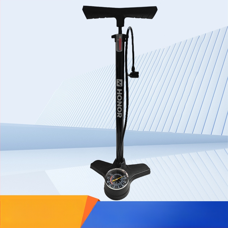 Rokas inflators ar spiediena mērītāju, daudzfunkcionāls, piemērots velosipēdiem, elektriskajiem automobiļiem un motocikliem — modelis DQ8 6532K, materiāls: dzelzs, svars 851 g