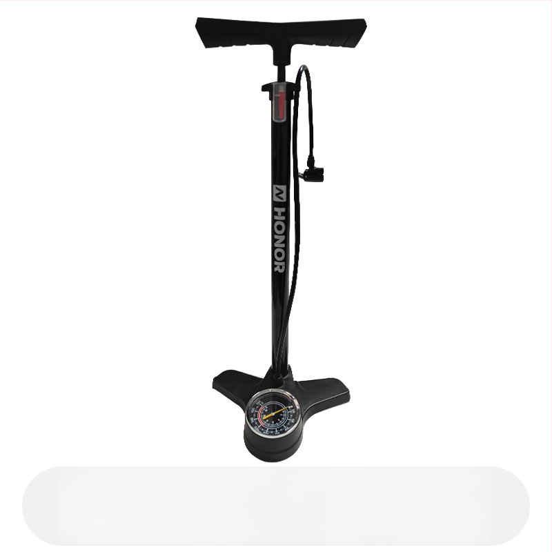 Rokas inflators ar spiediena mērītāju, daudzfunkcionāls, piemērots velosipēdiem, elektriskajiem automobiļiem un motocikliem — modelis DQ8 6532K, materiāls: dzelzs, svars 851 g