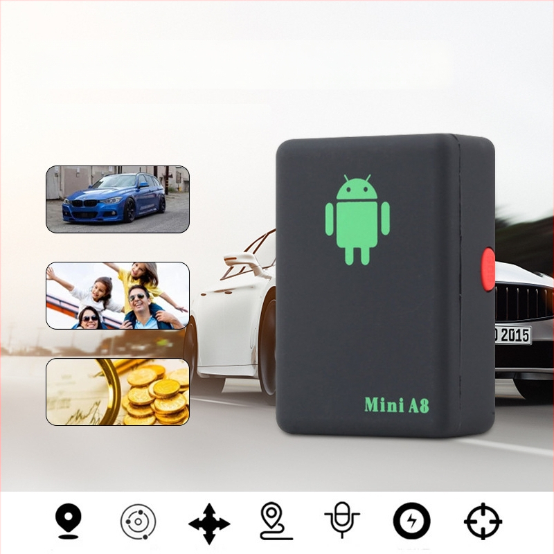 A8 automobilio GPS sekiklis su anti‑vagystės funkcija ir mobiliojo signalo įspėjimu, GPS tikslumas 500 m, IP67 atsparumas vandeniui, baterijos tarnavimo laikas 78 val.