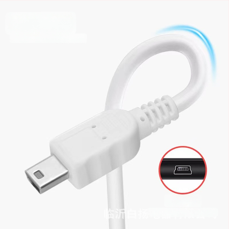 Mini USB datu kabelis ar trapezoīdu portu, universāls MP3 atskaņotājiem, automaļu radio un dash cam; silikona materiāls, vienas galviņas savienotājs, maksimālais izejas 1, rakstzīme 3410430