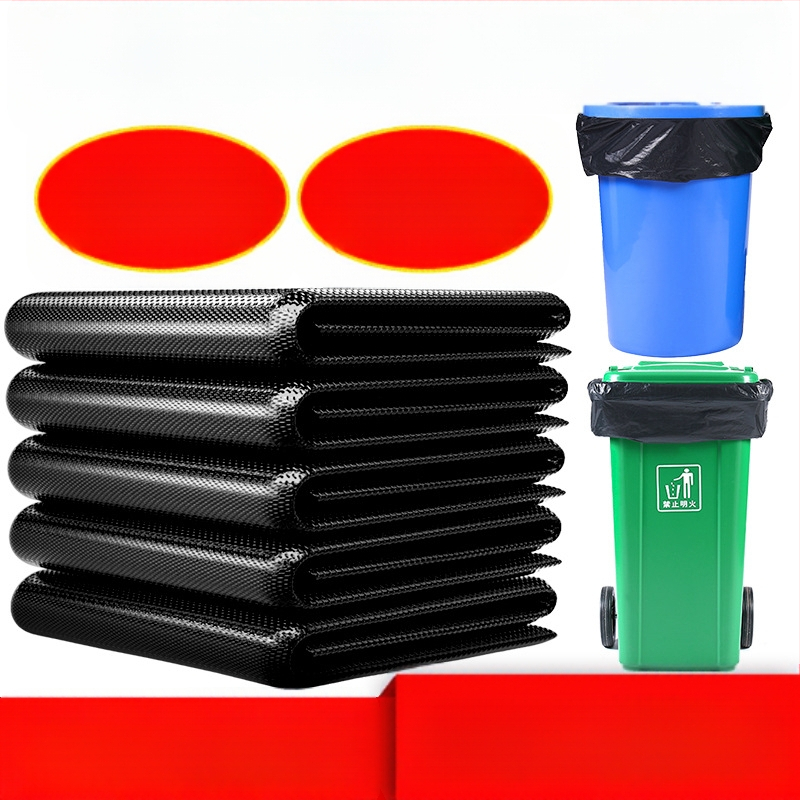 KOMERCINIAI PE ŠIUKŠLIŲ MAIŠAI, storesni, vienkartiniai, plokščio atidarymo, universalus naudojimas