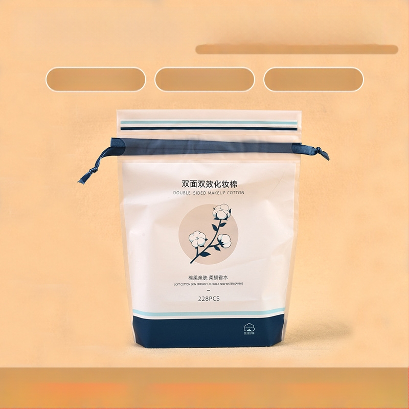 Jetcolor plastikinis raištelių krepšelis makiažo vatai, pakuotė veido valymo servetėlėms, medžiagų santykis 1:1