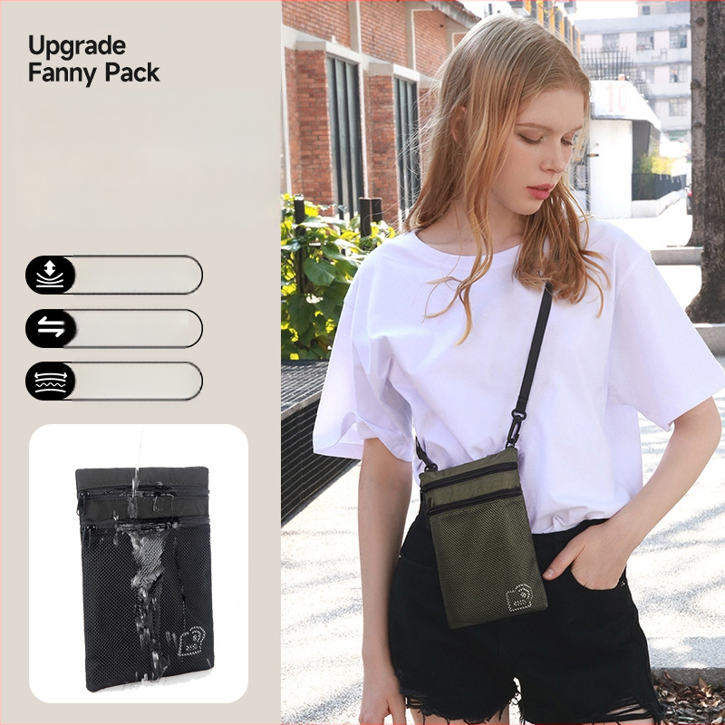 RFID bloķējošs pases organizators ar crossbody siksnu, ultra viegls ūdensizturīgs neilons, pases un ID turētājs