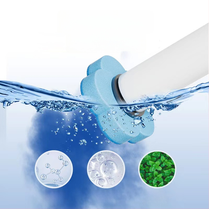 Vienkartinis tualeto šepetėlis su išilginta rankena, sieninis tvirtinimas, be gręžimo, iš plastiko