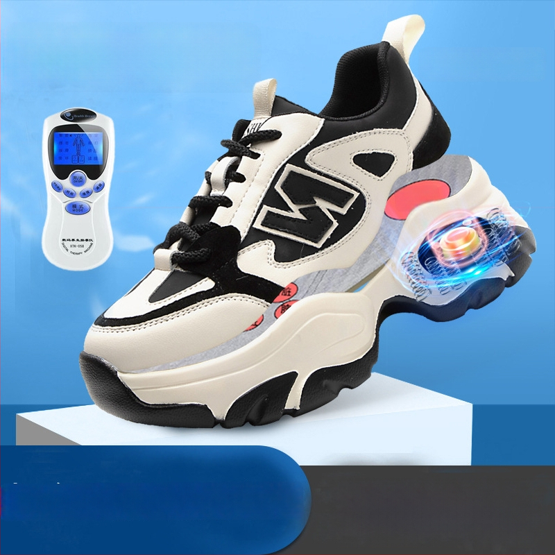 Moteriški žieminiai batai iš natūralios odos su flizo viduje, magnetinė vibracijos masažas pėdai, apvalus galiukas, vidutinio kulno 3–5 cm, elastinė juostelė, kasdieniam naudojimui