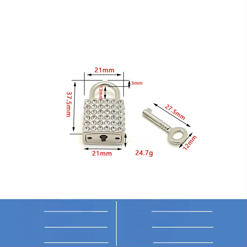 Somas atslēga - cinka sakausējums, ar diamantu inkrustācijām, pret zādzībām, ceļojumu piederums ar street-fashion stilu