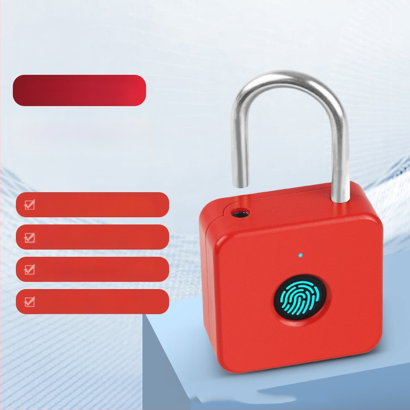 Išmanusis piršto atspaudų užraktas PL-P6 lagaminams ir spintelėms — 10 įrašytų piršto atspaudų, daugiau nei 50 atrakinimų, 0,5 s nuskaitymas, DC maitinimas