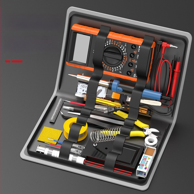 Lituoklis ir multimetras - elektroninių remontų komplektas namų ir studentų naudojimui, PCB rinkinys