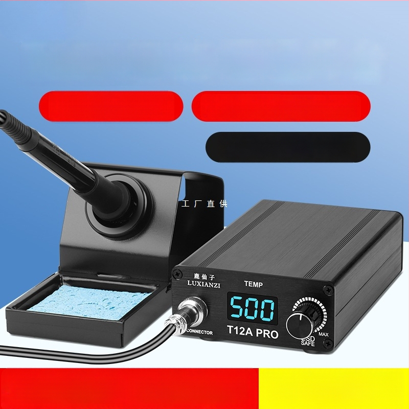 T12 litavimo stotis su skaitmeniniu ekranu, didelė galia, reguliuojama temperatūra, mobiliojo telefono remontui