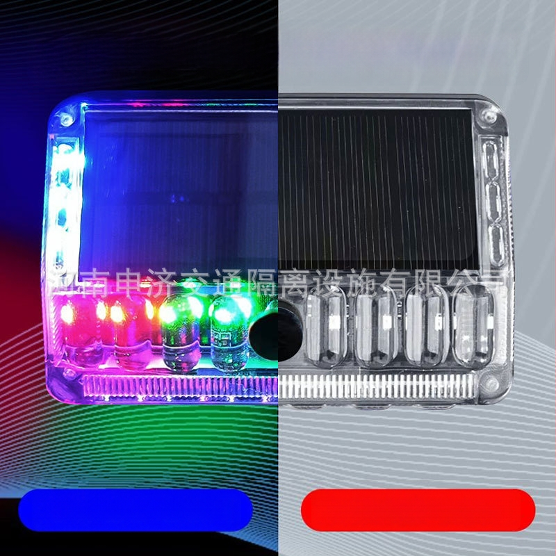 Saules enerģijas transportlīdzekļa brīdinājuma gaismas ar aizmugures platuma indikatoru un mirgošanas/pastāvīgā apgaismojuma režīmi
