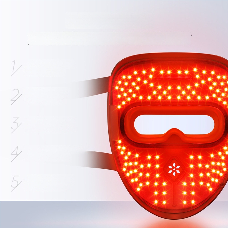 Fotonių grožio įrenginys – LED veido kaukė namų naudojimui, veido jauninimas, raukšlių mažinimas, spuogų ir pigmentinių dėmių mažinimas, odos spindesys, modelis V-F239pro, įkraunamas, keturi lygiai