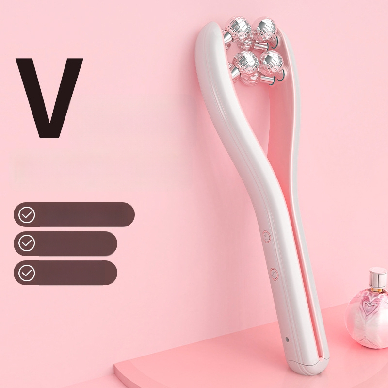 Daugifunkcinis elektrinis grožio įrenginys veidui – veido pakėlimas ir tonizavimas, ritinėlio tipo formavimo prietaisas dvigubam smakrui, modelis LH, ABS korpusas, CE/ROHS/FCC sertifikatai, raukšlių šalinimas