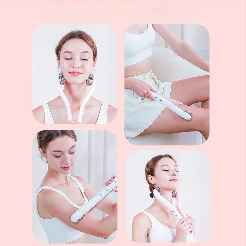 Daugifunkcinis elektrinis grožio įrenginys veidui – veido pakėlimas ir tonizavimas, ritinėlio tipo formavimo prietaisas dvigubam smakrui, modelis LH, ABS korpusas, CE/ROHS/FCC sertifikatai, raukšlių šalinimas