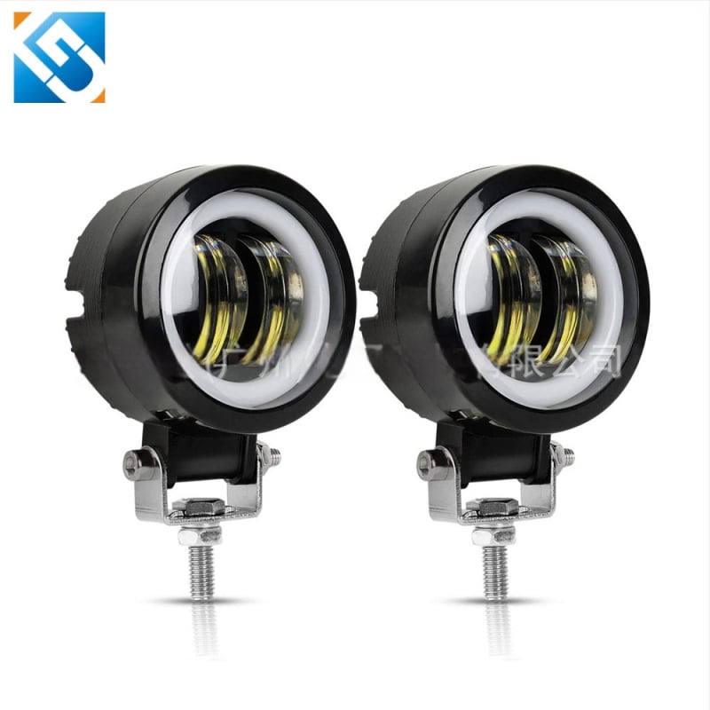 LED svjetlo za auto i motocikl, leća 3 inča, 20W, 3500 lm, IP68, CREE izvor svjetla, prednje magleno/projekcijsko svjetlo s Angel Eyes