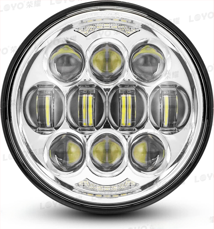 LED prednje svjetlo za Harley motocikl, 5,75 inča, 80W, 3500 lm, 12V