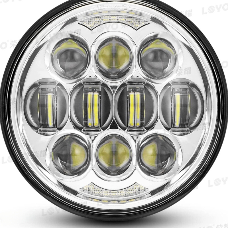 LED prednje svjetlo za Harley motocikl, 5,75 inča, 80W, 3500 lm, 12V