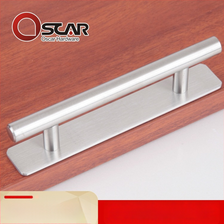 Nerūdijančio plieno rankena be gręžimo, lipni paviršiaus tvirtinimas durims ir spintelėms, modernus minimalistinis dizainas