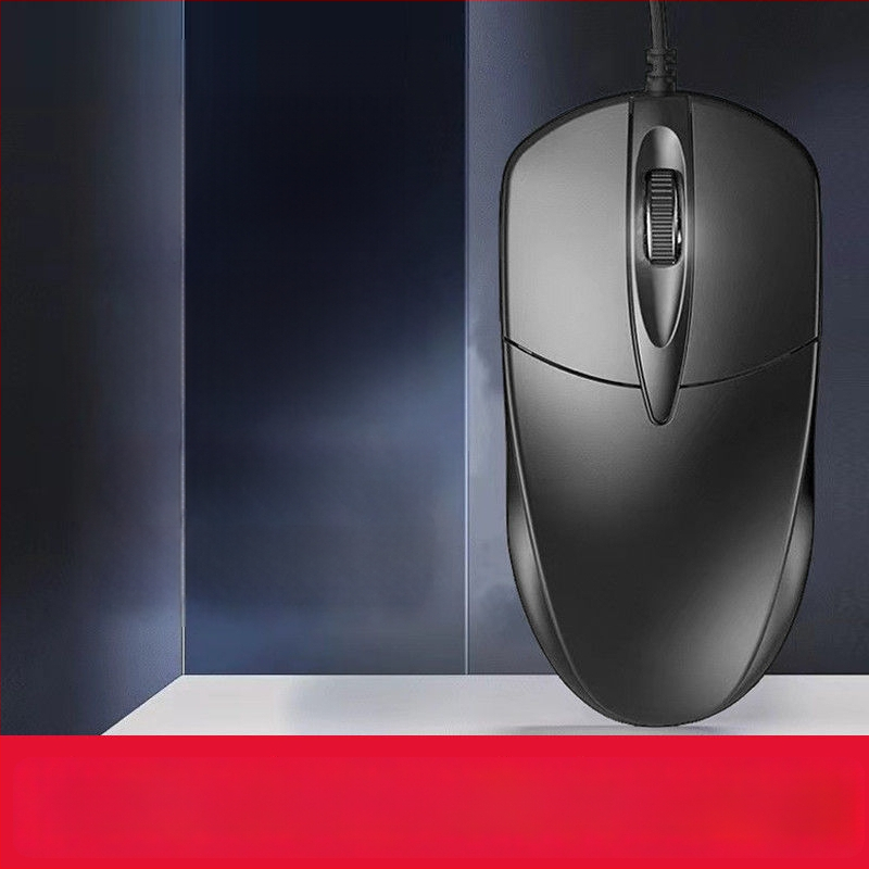 Optinė laidinė USB pelė M2, 2 mygtukai, skirta verslo/biuro ir nešiojamiems kompiuteriams