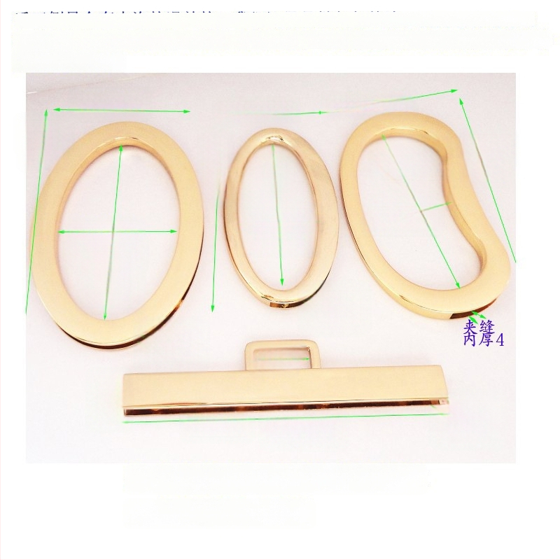 Metalo rankenos laikiklis – kiaušinio formos ovalas, tiesus strypas, didelis lankas