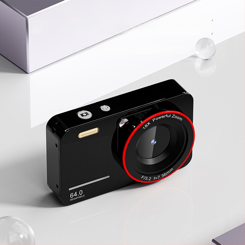 Studentų skaitmeninė kamera su 18x optiniu priartinimu, periskopiniu objektyvu, 5MP CMOS jutikliu, 2,8 colių LCD, optinis vaizdo stabilizavimas, visiškai rankinis valdymas