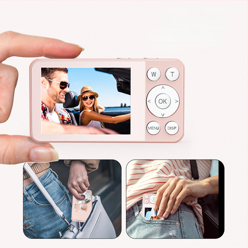 Skaitmeninė kamera A56, 1080P, be optinio priartinimo, TF atmintis, 2024 leidimas