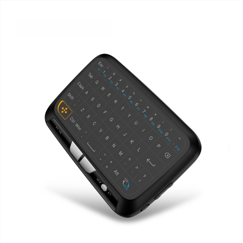 H18 Mini tastatūra ar bezvadu Air Mouse – 2.4G, USB, 1600 DPI, darbības attālums 20 m, svars 0,22 kg