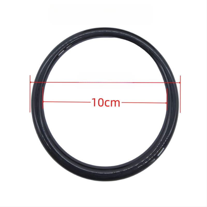 Akrilinė rankena su apvaliu D formos žiedu ir pusapvaliu laikikliu maišai, DIY priedas, atsparus vandeniui, gaivus ir saldus stilius