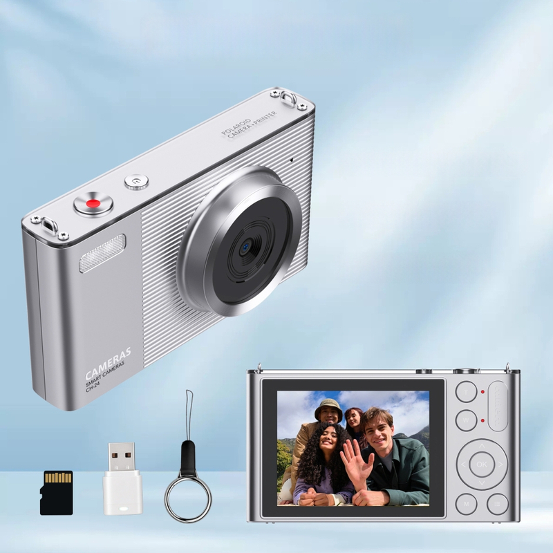 Selfie skaitmeninė kamera su 12,1 MP, 16x optinis priartinimas, 1/2.8'' CMOS jutiklis, 2,8'' HD LCD ekranas, periskopinis objektyvas