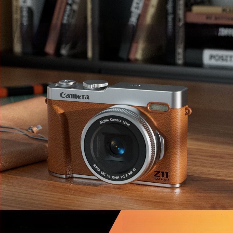 CCD digitalni fotoaparat za studente, bez ogledala za kampus vlog, 16x optički zum uz osvjetljenje