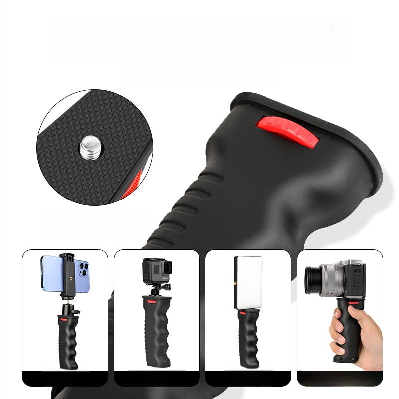 Stabilizatoriaus laikiklis – daugiafunkcinis, universalus, LED laikiklis DSLR/PTZ kameroms (MMSP; ABS; OEM)