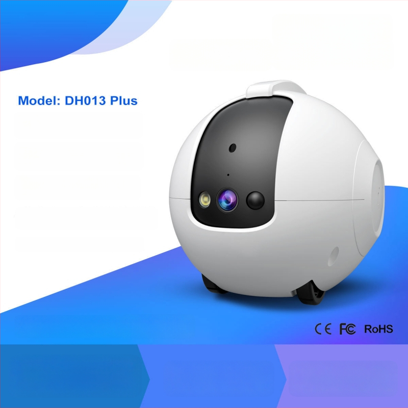 Cameră de supraveghere pentru animale de companie, personalizată în fabrică, pentru distracția pisicilor, monitorizare mobilă Wi‑Fi și robot gardian cu interfon la distanță