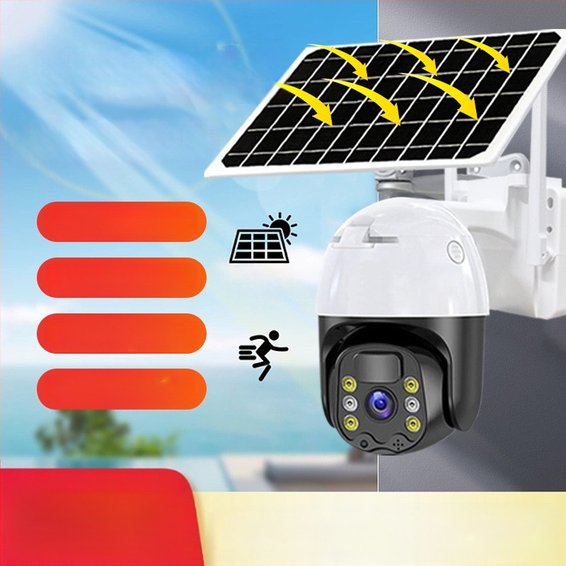 Vanjska IP kamera s solarnim napajanjem, vodootporna, 360° nadzor, HD