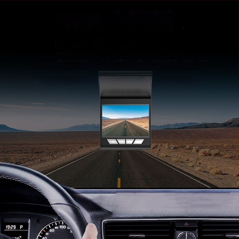 Automobilio dash cam viskas viename su naktiniu matymu (1080p rezoliucija, be ekrano, belaidė įrengimo, ciklinis įrašas, judesio jutiklis)