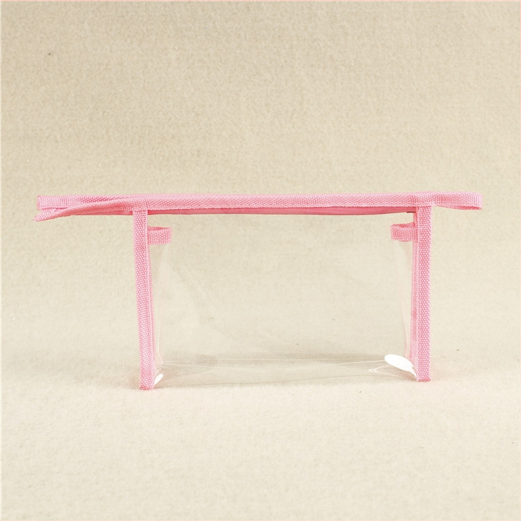 PVC skaidrioji kišenė su užtrauktuku kosmetikai, individualus logotipas, kompozicinis procesas, medžiagų santykis 1:1, Xin Ye prekės ženklas