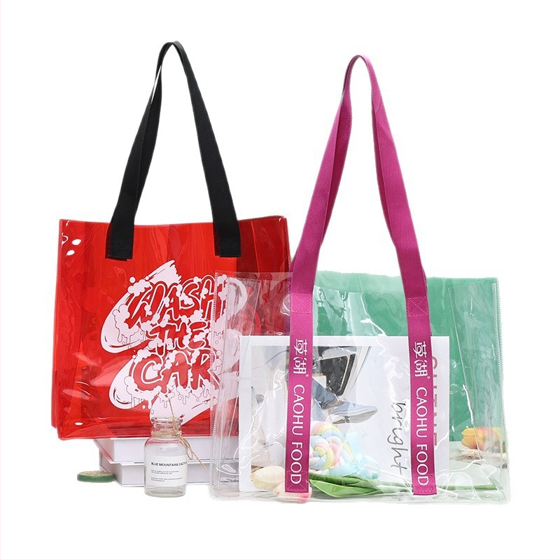 Skaidri PVC rankinė su dviejų sluoksnių dizainu, Tonghong prekės ženklas, suvenyrinė dovanos maišas
