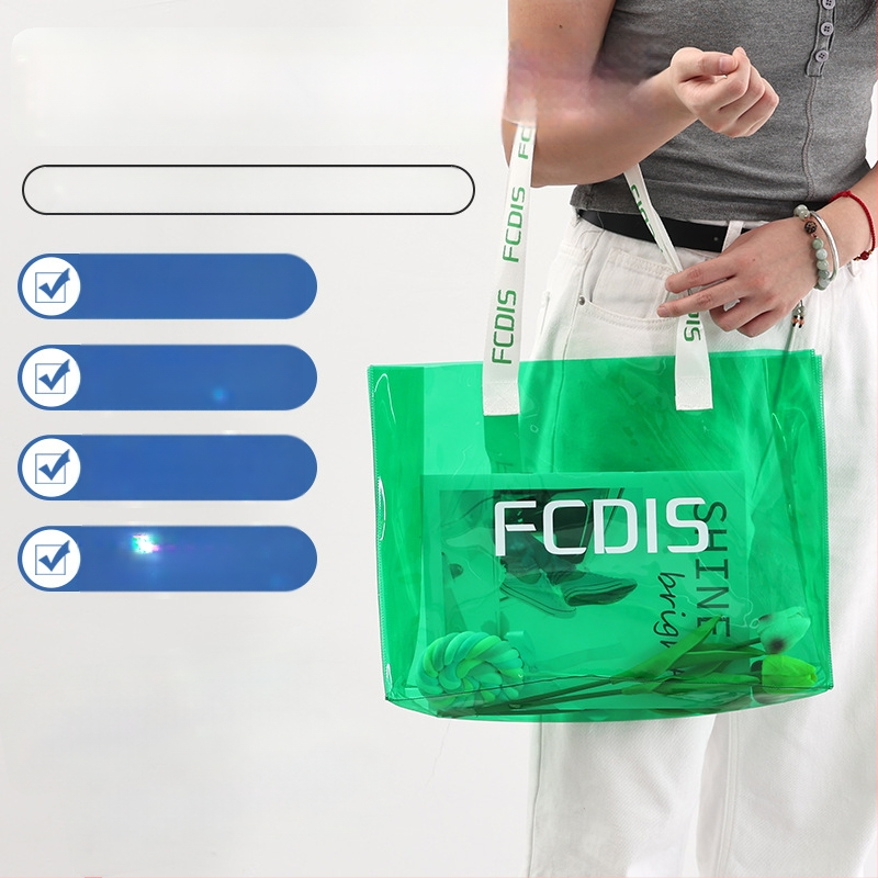 Skaidri PVC rankinė su dviejų sluoksnių dizainu, Tonghong prekės ženklas, suvenyrinė dovanos maišas