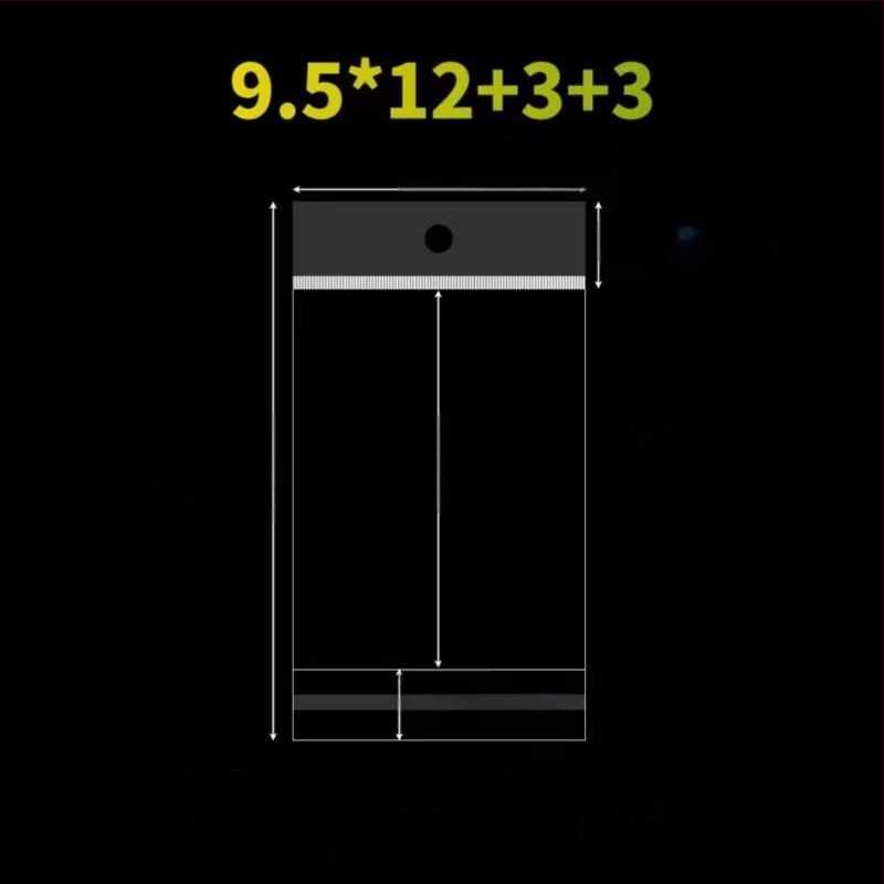 OPP lipnus trikampis maišelis, skaidrus spausdintas pakuotės maišelis, pritaikomas