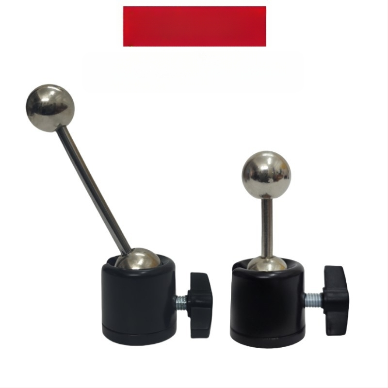 Rutulinė galva pan-tilt vaizdo kameros laikiklis iš aliuminio lydinio, srieginis montavimas, 360° sukimas (horizontaliai 180°, vertikaliai 90°)