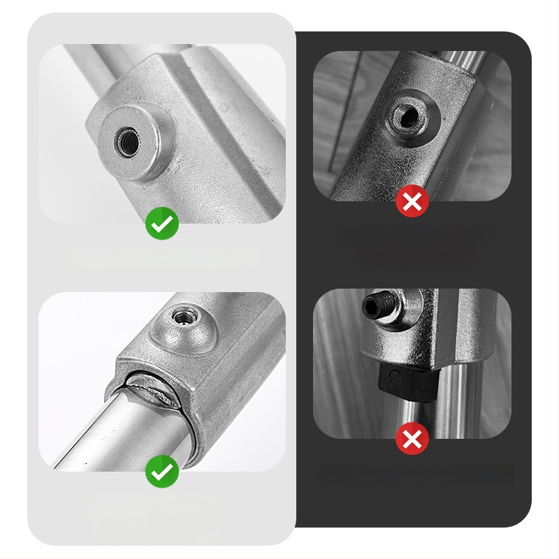Nerūdijančio plieno fotografijos apšvietimo stovas su teleskopiniu kryžminiu laikikliu, 3 dalių stovas, apkrova 15 kg, vamzdžio skersmuo 25–35 mm, svoris 2,3 kg