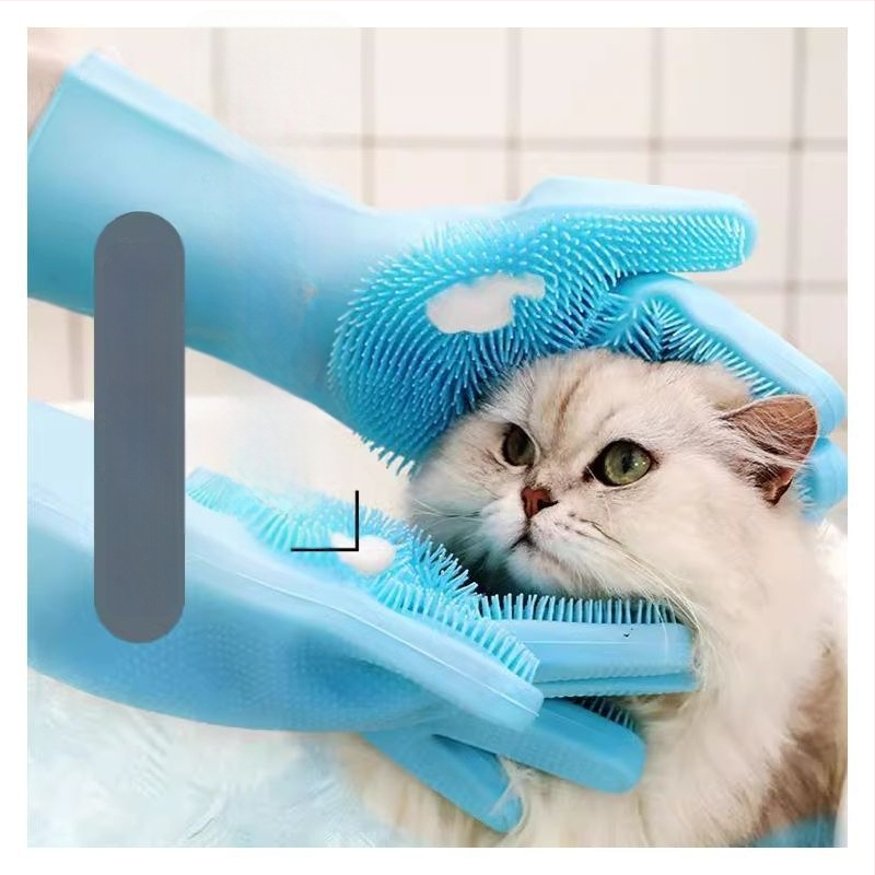 Kačių plaukimo pirštinės naminiams gyvūnėliams, prieš įbrėžimus, prieš įkandimus, išplėstas ilgis