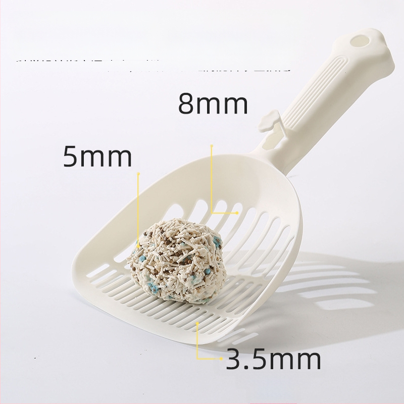 Katės kraiko šluotelė su smulkiomis skylėmis – du viename tofu katės kraikui