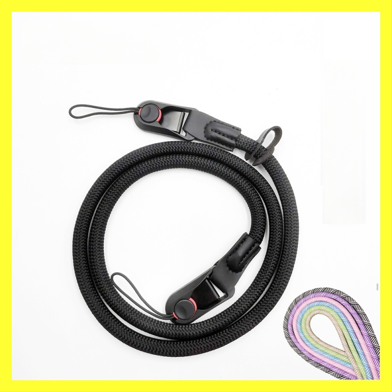 Nailono virvės kameros pečių juosta, reguliuojamo ilgio, su dviem sagtelėmis, greito atpalaidavimo sagtimi, model TD6243, Toda