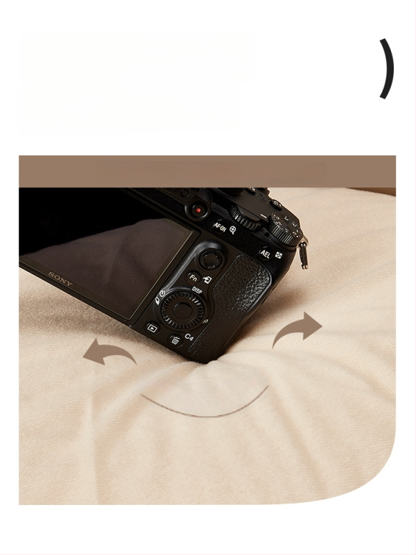 Kameros krepšys iš PU medžiagos; atsparus vandeniui; ultra lengvas; antibakterinis; atsparus dėvėjimui; crossbody stilius