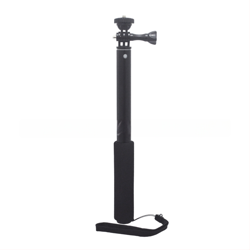 GoPro ir mobiliojo telefono selfie lazda — GP-1088, aliuminio lydinys, 4 sekcijos, maksimali apkrova 2 kg