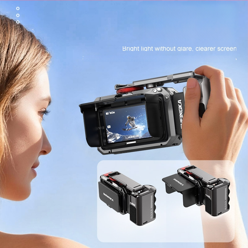 Gatvės fotografijos rinkinys DJI Action6 – visapmetalinė konstrukcija, aliuminio lydinys, suderinamas su Osmo Action6, nešiojamas, atsparus praradimui, atsparus susidūrimams