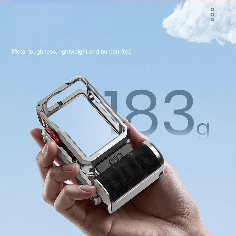 Gatvės fotografijos rinkinys DJI Action6 – visapmetalinė konstrukcija, aliuminio lydinys, suderinamas su Osmo Action6, nešiojamas, atsparus praradimui, atsparus susidūrimams