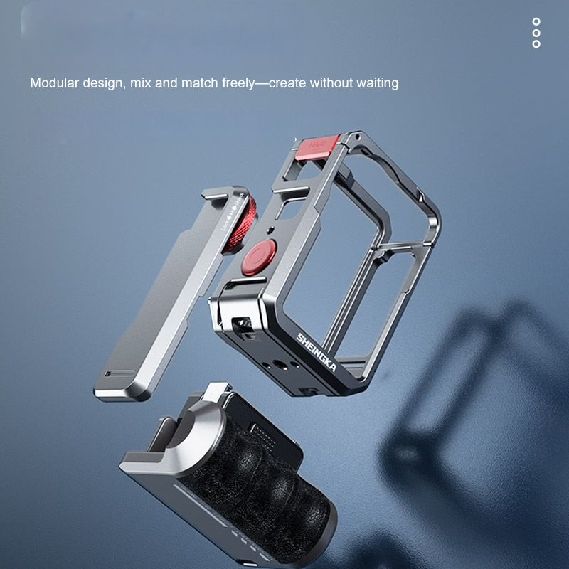 Gatvės fotografijos rinkinys DJI Action6 – visapmetalinė konstrukcija, aliuminio lydinys, suderinamas su Osmo Action6, nešiojamas, atsparus praradimui, atsparus susidūrimams