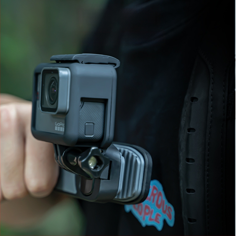 Magneetiline seljakoti klipp kaamerale, eemaldatav rindkere kinnitus spordivõteteks, universaalne ühilduvus; Materjal: ABS + pehme liim; Kaal: 89 g; Ühildu GoPro-ga