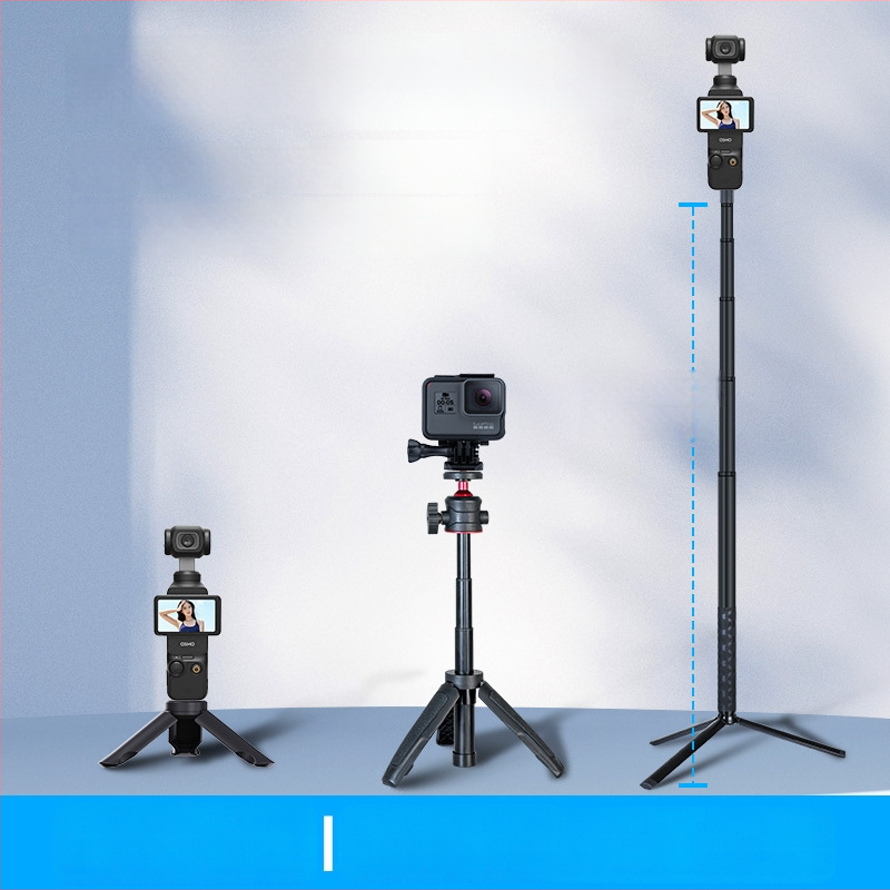 Selfie-stick koos statiiviga ja gimball-stabilisaatoriga – universaalne ühilduvus, otseülekanne, vlogimine