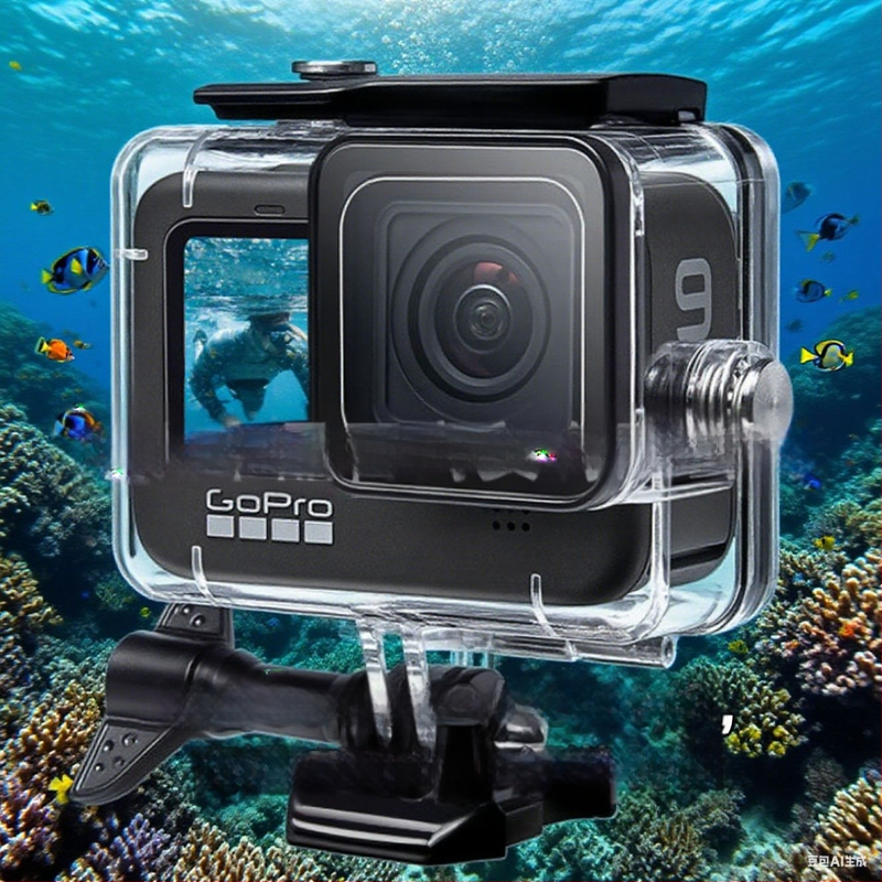 Veekindel korpus tegevkaamerate jaoks — PC materjal, ühilduv GoPro 9/10, keha kaitse ja löögikindlus